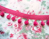 Fuchsia Pink Pom Pom Tape (18"/20"/26"/1yd)