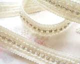 パールとラインストーンの煌めきのエレガンス・ブレード (50cm)