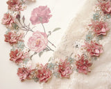 ローズとデイジーのレース刺繍ブレード(30cm)