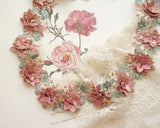 ローズとデイジーのレース刺繍ブレード(30cm)