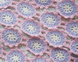 Crochet flower trim (1yd)