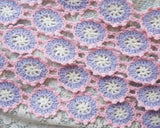 Crochet flower trim (1yd)