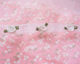 Organza ribbon and rose motif braid (25")