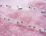 Organza ribbon and rose motif braid (25")