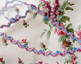 Pink and Blue Floral Rick Rack (2yds)