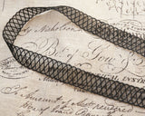 0.5" wide black Valencienne lace (1yd)