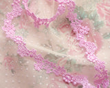 Pink Flower Venice Chemical Lace (41")