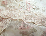 ヴィンテージ ベビーピンクのカントリー風の綿レース  (50cm)