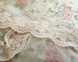ヴィンテージ ベビーピンクのカントリー風の綿レース  (50cm)