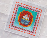 Panel cut cloth for cup cake (1 sheet)