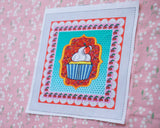 Panel cut cloth for cup cake (1 sheet)