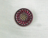 Czech glass remake button (1 piece)