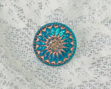 Czech glass remake button (1 piece)