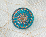 Czech glass remake button (1 piece)
