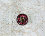 Czech glass remake button (1 piece)