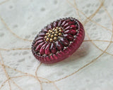 Czech glass remake button (1 piece)