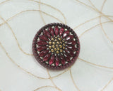 Czech glass remake button (1 piece)