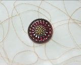 Czech glass remake button (1 piece)