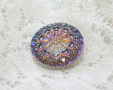 Czech glass remake button (1 piece)