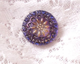 Czech glass remake button (1 piece)