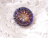 Czech glass remake button (1 piece)