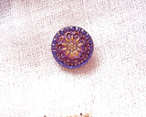 Czech glass remake button (1 piece)