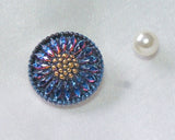 Czech glass remake button (1 piece)