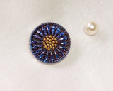 Czech glass remake button (1 piece)