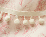 Off-white pom pom tape (15.75")