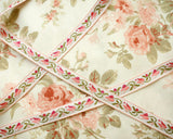 ヴィンテージ・チューリップ柄ジャガードリボン (1m)