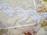 Embroidered tulle lace (1yd)