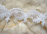 Embroidered tulle lace (1yd)