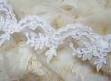 Embroidered tulle lace (1yd)