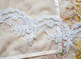 Embroidered tulle lace (1yd)