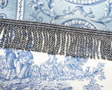 Black and Silver Bullion Fringe (1 yd)