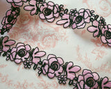 French Floral embroidery lace (1 yd)