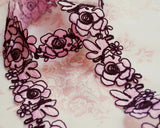 French Floral embroidery lace (1 yd)