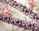 French Floral embroidery lace (1 yd)