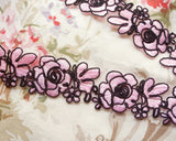 French Floral embroidery lace (1 yd)