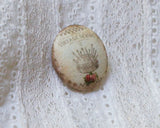 フランスのビンテージ風くるみボタン  (1個)