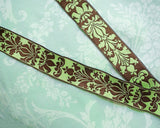 USA Ribbon Damask Pattern Embroidered Jacquard Ribbon (1yd)