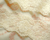 Embroidered tulle lace (1yd)