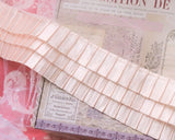 3-layered pleated satin ribbon (1/2yd)