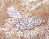 Floral & Botanical Lace Motif | White | For Craft & Decoration