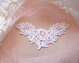 Floral & Botanical Lace Motif | White | For Craft & Decoration