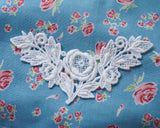 Floral & Botanical Lace Motif | White | For Craft & Decoration