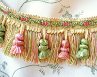 Brush fringe with tassel  (1yd)