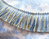 Shimmer Blue Fringe Trim – Accent Trim for Cushions, Pillows & Crafts
