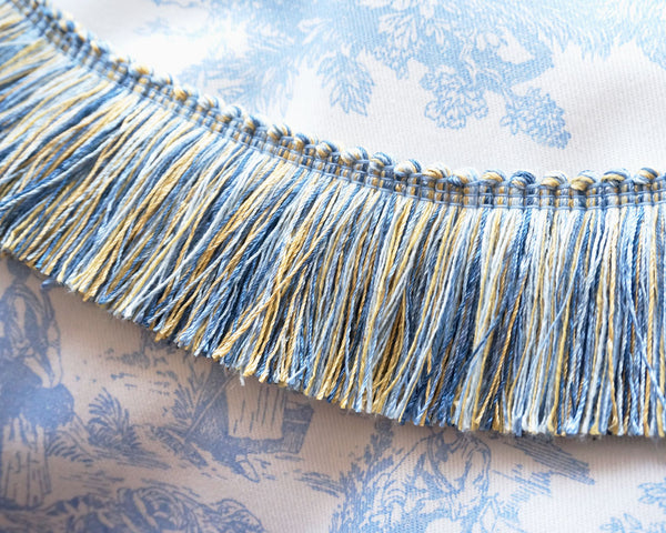 Shimmer Blue Fringe Trim – Accent Trim for Cushions, Pillows & Crafts