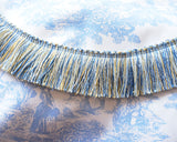 Shimmer Blue Fringe Trim – Accent Trim for Cushions, Pillows & Crafts